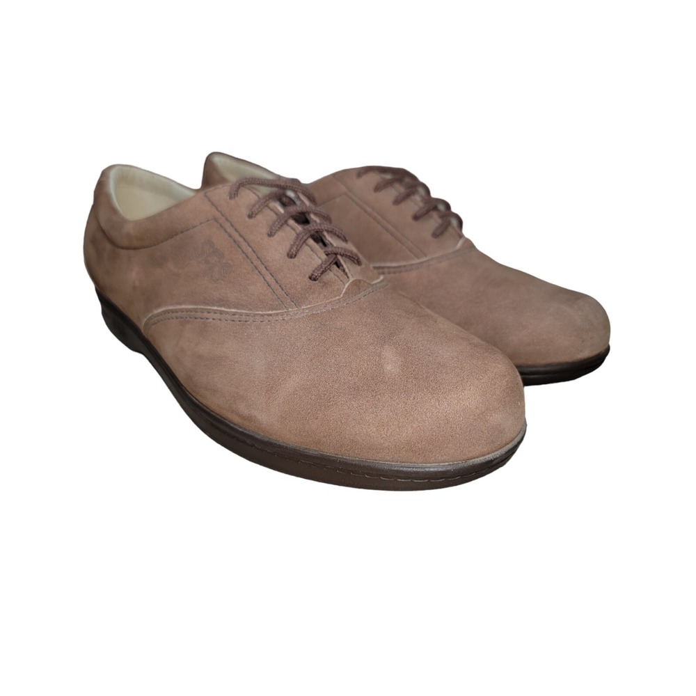 SAS Whisper Women's  Size 6 M Comfort Brown Leather Suede Casual Oxford Shoes